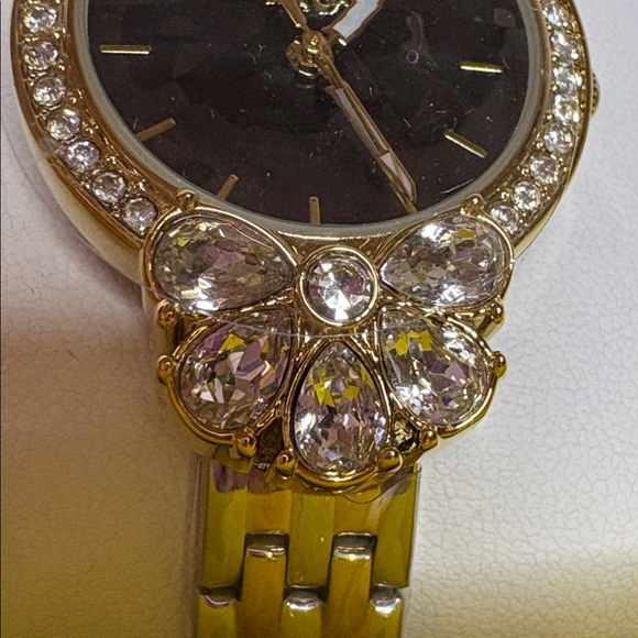Invicta Black and Gold Watch with Crystal Details - Picture 3 of 5